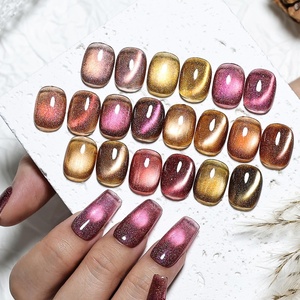 image:imageJODSONE 10 Colors Gel Nail Polish Set with Base Coat and Top Coat Magnetic Stick Aurora Crystals Cat Eye Perfect Holiday Gifts for Manicure and Lovers10ColorCE14