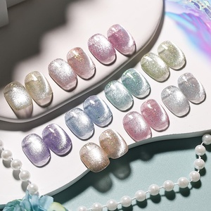 image:imageJODSONE 10 Colors Gel Nail Polish Set with Base Coat and Top Coat Magnetic Stick Aurora Crystals Cat Eye Perfect Holiday Gifts for Manicure and Lovers10ColorCE12