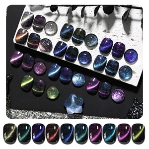 image:imageJODSONE 10 Colors Gel Nail Polish Set with Base Coat and Top Coat Magnetic Stick Aurora Crystals Cat Eye Perfect Holiday Gifts for Manicure and Lovers10ColorCE11