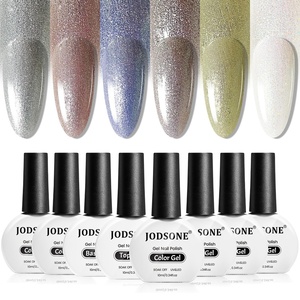 image:imageJODSONE 10ml Glitter Gel Nail Polish Set 6 Color and Base Coat Top Coat
