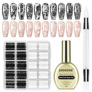 image:imageJODSONE 10ml Green Gel Nail Polish Set 6Colors Long Lasting Neutral Green Pale Lacquer Glossy Art for Nail and Salon Need U V LampA1