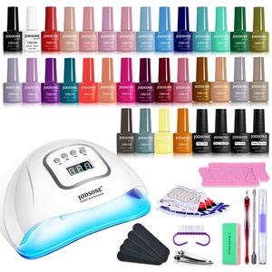 image:imageJODSONE 12 PCS 165 ml Gel Nail Polish Same Color Same Bottle with Base Coat and Top Coat 10 Colors for AtHome Salon Nail Art Holiday Gifts36KIT