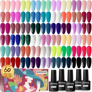 image:imageJODSONE 12 PCS Gel Nail Polish Set with Base Coat and Top Coat Limited Red Pink High Gloss Fashion Gifts for Women amp Girls60SET 05