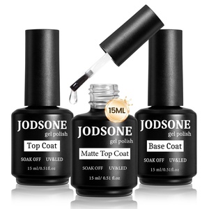 image:imageJODSONE 15ML Nail Primer Base Coat Top Coat Glossy Quick Drying Durable DIY Nail Art Design Long Lasting Gift15MLBTM