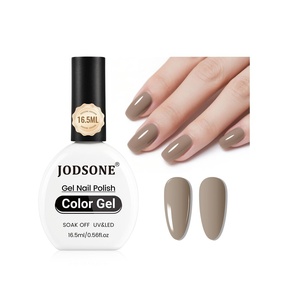 image:imageJODSONE 165ml Light Brown Soak Off UV LED Gel Polish Professional Nail Art Lacquer for Home Manicure DIY Salon Long Lasting Chip Resistant Nail Color Gift Set for Women