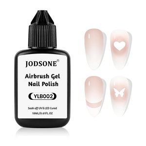 image:imageJODSONE 18ml Airbrush Gel Nail Polish White Fine Mist Nail No Dilution for French Manicure Painting Gradient Nail Art Design