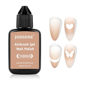 image:imageJODSONE 18ml Nude Airbrush Gel Nail Polish Fine Mist Nail No Dilution for Airbrush Nails Art Painting French Ombre Nail Art DesignsYLB004Nude