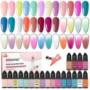 image:imageJODSONE 20 Colors Airbrush Gel Nail Polish Set for Nail Gradients No Dilution Fine Mist Nail Gel Nail Polish DIY Various Patterns Nail Art Nail Art Design Salon Kit Girls Gift20ColorAirbrush5