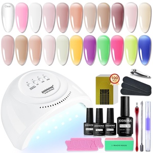 image:imageJODSONE 20 Glitter Color Gel Nail Polish Kit 3 Bottles of No Wipe Base Coat Glossy and Matte Top Coat Gel Polish Set High Shine Gorgeous20colorBGkit