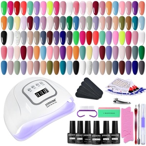 image:imageJODSONE 20 Glitter Color Gel Nail Polish Kit 3 Bottles of No Wipe Base Coat Glossy and Matte Top Coat Gel Polish Set High Shine Gorgeous60KITM5M