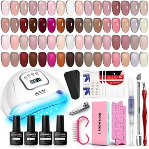 image:imageJODSONE 23 PCS Gel Nail Polish Set with Base Glossy and Matte Top Coat Multicolored Gel Nail Long Lasting Suitable for All Seasons32COLORJelly KITGD