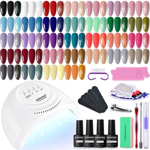image:imageJODSONE 23 PCS Gel Nail Polish Set with Base Glossy and Matte Top Coat Multicolored Gel Nail Long Lasting Suitable for All Seasons32KIT 1G 01A
