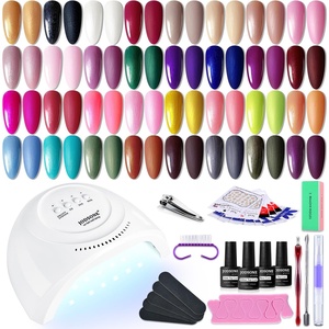 image:imageJODSONE 23 PCS Gel Nail Polish Set with Base Glossy and Matte Top Coat Multicolored Gel Nail Long Lasting Suitable for All Seasons32KIT 1G 10A