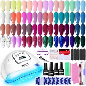 image:imageJODSONE 23 PCS Gel Nail Polish Set with Base Glossy and Matte Top Coat Multicolored Gel Nail Long Lasting Suitable for All Seasonsgel color 05