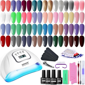 image:imageJODSONE 23 PCS Gel Nail Polish Set with Base Glossy and Matte Top Coat Multicolored Gel Nail Long Lasting Suitable for All Seasonswith glitter color series