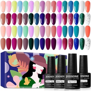 image:imageJODSONE 32 Colors Gel Nail Polish Kit with Base Coat Matte Glitter Top Coat Soak Off Manicure Tools Manicure Salon DIY at HomeB04