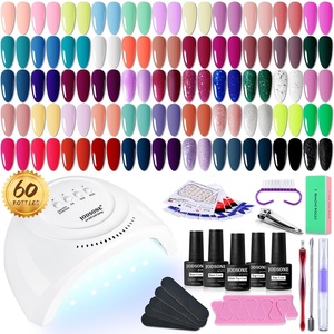 image:imageJODSONE 32 Colors Gel Nail Polish Kit with Base Coat Matte Glitter Top Coat Soak Off Manicure Tools Manicure Salon DIY at HomeB10