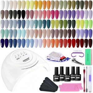 image:imageJODSONE 32 Colors Gel Nail Polish Kit with Base Coat Matte Glitter Top Coat Soak Off Manicure Tools Manicure Salon DIY at HomeB16