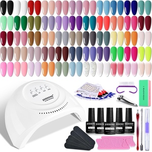 image:imageJODSONE 32 Colors Gel Nail Polish Kit with Base Coat Matte Glitter Top Coat Soak Off Manicure Tools Manicure Salon DIY at HomeB17