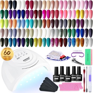 image:imageJODSONE 32 Colors Gel Nail Polish Kit with Base Coat Matte Glitter Top Coat Soak Off Manicure Tools Manicure Salon DIY at HomeB22