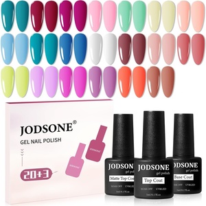 image:imageJODSONE 32 Colors Gel Nail Polish Kit with Base Coat Matte Glitter Top Coat Soak Off Manicure Tools Manicure Salon DIY at HomeB26