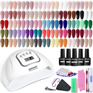 image:imageJODSONE 32 Colors Gel Nail Polish Kit with Base Coat Matte Glitter Top Coat Soak Off Manicure Tools Manicure Salon DIY at HomeB32