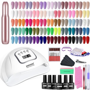 image:imageJODSONE 32 Colors Gel Nail Polish Kit with Base Coat Matte Glitter Top Coat Soak Off Manicure Tools Manicure Salon DIY at HomeB33