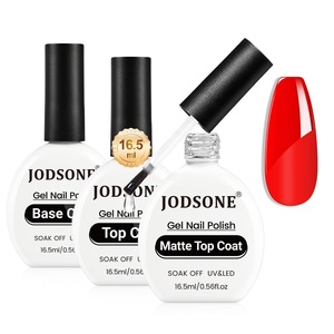 image:imageJODSONE 3Pcs 165ml Top Coat and Base Coat Set with Gel Nail Remover No Wipe Top Coat Base Need U V Lamp Cured Gel Nail Remover for Quick and Easy Removal At HomeGN002