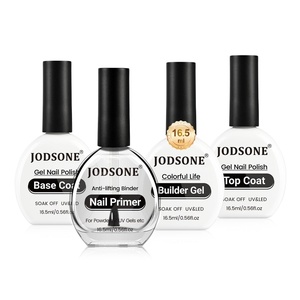 image:imageJODSONE 3Pcs 165ml Top Coat and Base Coat Set with Gel Nail Remover No Wipe Top Coat Base Need U V Lamp Cured Gel Nail Remover for Quick and Easy Removal At HomeGN011