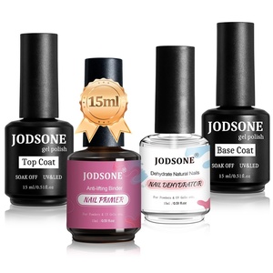 image:imageJODSONE 4 Bottles of 15 Capacities of Nail Dehydrator Nail Primer Base Top Coat Long Lasting and Easy to Apply Large Bottle4NewADPBT