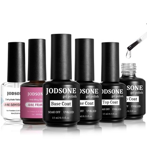 image:imageJODSONE 6 Bottels of 15ML Nail Primer Nail prep dehydrator Base Coat Top Coat Glossy Quick Drying Durable
