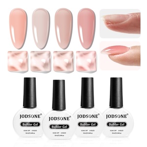 image:imageJODSONE Builder Gel for Nails4Pcs 10ML Builder Gel Set Nail Apex and Extension Strengthener Hard Need to Cured by Nail LampClear White Pink BrownGJ05GJ08