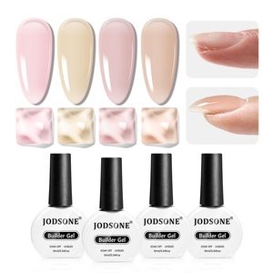 image:imageJODSONE Builder Gel for Nails4Pcs 10ML Builder Gel Set Nail Apex and Extension Strengthener Hard Need to Cured by Nail LampClear White Pink BrownGJ09GJ12