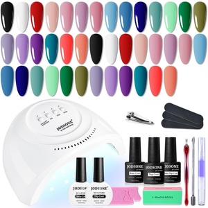 image:imageJODSONE Gel Nail Polish Kit with U V Light 20 Colors Top Coat Base Coat