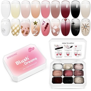 image:imageJODSONE Sponge Pat Paint Nail Gel 9 Colors French Gradient Gel Nail Blush Blooming At Home DIY Nail Art Designs9ColorPPG2