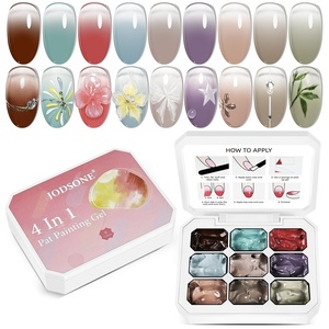image:imageJODSONE Sponge Pat Paint Nail Gel 9 Colors French Gradient Gel Nail Blush Blooming At Home DIY Nail Art Designs9ColorPPG3