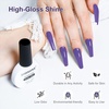 image:imageJODSONE 10ml Gel Nail Polish Dark Purple Gel Polish Lavender Purple High Gloss Soak Off U V Nail Manicure Salon DIY at Home