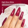 image:imageJODSONE 10ml Glitter Gel Nail Polish Glitter Red Gel Polish Deep Red All Seasons Neutral Soak Off U V Lamp Nail Art Design Manicure Salon DIY Home10MLGlitterB1004