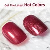image:imageJODSONE 10ml Glitter Gel Nail Polish Glitter Red Gel Polish Deep Red All Seasons Neutral Soak Off U V Lamp Nail Art Design Manicure Salon DIY Home10MLGlitterB1004