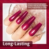 image:imageJODSONE 10ml Glitter Gel Nail Polish Glitter Red Gel Polish Deep Red All Seasons Neutral Soak Off U V Lamp Nail Art Design Manicure Salon DIY Home10MLGlitterB1004