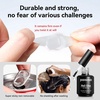image:imageJODSONE 15ml Nail Glue Gel 4 in 1 for Nail Tips Long Lasting Extension Glue for Clear Nail Tips and Clear Press on Nails Nail Repair Treatment Salon Art DIY at Home Need U V Light Cured15ml Clear 5in1