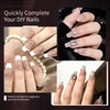 image:imageJODSONE 15ml Nail Glue Gel 4 in 1 for Nail Tips Long Lasting Extension Glue for Clear Nail Tips and Clear Press on Nails Nail Repair Treatment Salon Art DIY at Home Need U V Light CuredCoffin Nail Tips