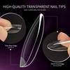 image:imageJODSONE 15ml Nail Glue Gel 4 in 1 for Nail Tips Long Lasting Extension Glue for Clear Nail Tips and Clear Press on Nails Nail Repair Treatment Salon Art DIY at Home Need U V Light CuredOval Round Nail Tips