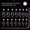 image:imageJODSONE 15ml Nail Glue Gel 4 in 1 for Nail Tips Long Lasting Extension Glue for Clear Nail Tips and Clear Press on Nails Nail Repair Treatment Salon Art DIY at Home Need U V Light CuredOval Round Nail Tips