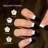 image:imageJODSONE 15ml Nail Glue Gel 4 in 1 for Nail Tips Long Lasting Extension Glue for Clear Nail Tips and Clear Press on Nails Nail Repair Treatment Salon Art DIY at Home Need U V Light CuredSquare Nail Tips
