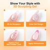image:imageJODSONE 15ml Nail Glue Gel 4 in 1 for Nail Tips Long Lasting Extension Glue for Clear Nail Tips and Clear Press on Nails Nail Repair Treatment Salon Art DIY at Home Need U V Light Cured1pcs15gnail art glue