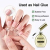 image:imageJODSONE 15ml Nail Glue Gel 4 in 1 for Nail Tips Long Lasting Extension Glue for Clear Nail Tips and Clear Press on Nails Nail Repair Treatment Salon Art DIY at Home Need U V Light Cured1pcs165mlgold nail glue