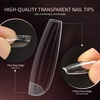 image:imageJODSONE 15ml Nail Glue Gel 4 in 1 for Nail Tips Long Lasting Extension Glue for Clear Nail Tips and Clear Press on Nails Nail Repair Treatment Salon Art DIY at Home Need U V Light CuredCoffin Nail Tips