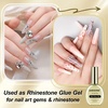 image:imageJODSONE 15ml Nail Glue Gel 4 in 1 for Nail Tips Long Lasting Extension Glue for Clear Nail Tips and Clear Press on Nails Nail Repair Treatment Salon Art DIY at Home Need U V Light Cured1pcs165mlgold nail glue