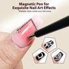 image:imageJODSONE 165ml Cat Eye Gel Nail Polish Silver Glitter Magnetic Reflective Translucent Need U V CuringA0  Pink Cat Eye Magnet Set